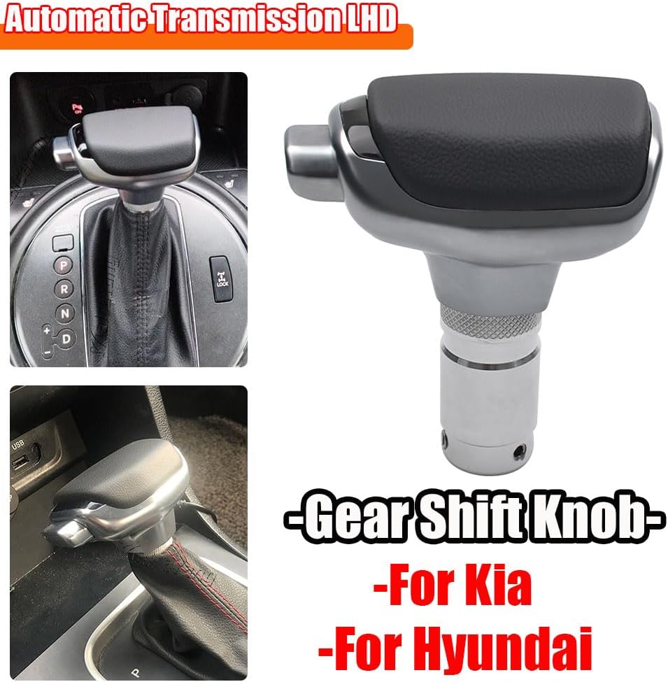 Malcayang Automatic Gear Shift Knob Gear Lever Head for Kia Sportage Sorento K7 K5 R K4 K3 for Elantra Celesta IX25 IX35 Santa Fe Sonata for Insignia Astra J GTC Meriva Mokka X Zafira Tourer (Smooth)