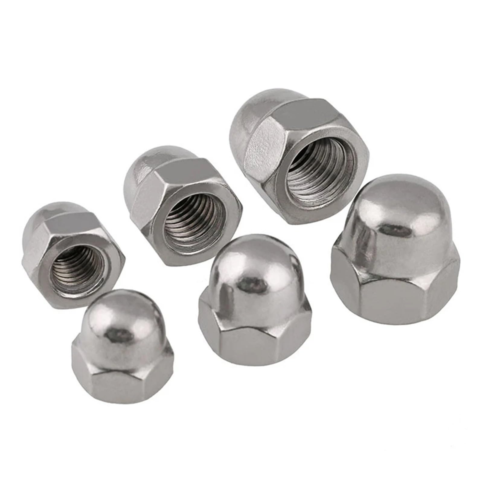 Inserti Zigrinati in acciaio inox testa ridotta da M3 a M12