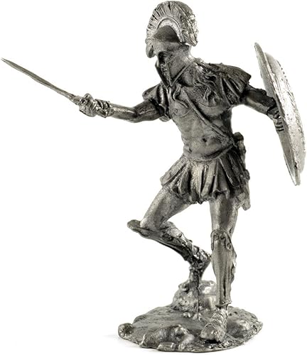 Miniatura 1 de Soldados de juguete de hojalata. Guerra de Atenas y Esparta. Escultura de metal, estatua. Figura miniatura colección 2.126 in (escala 132)