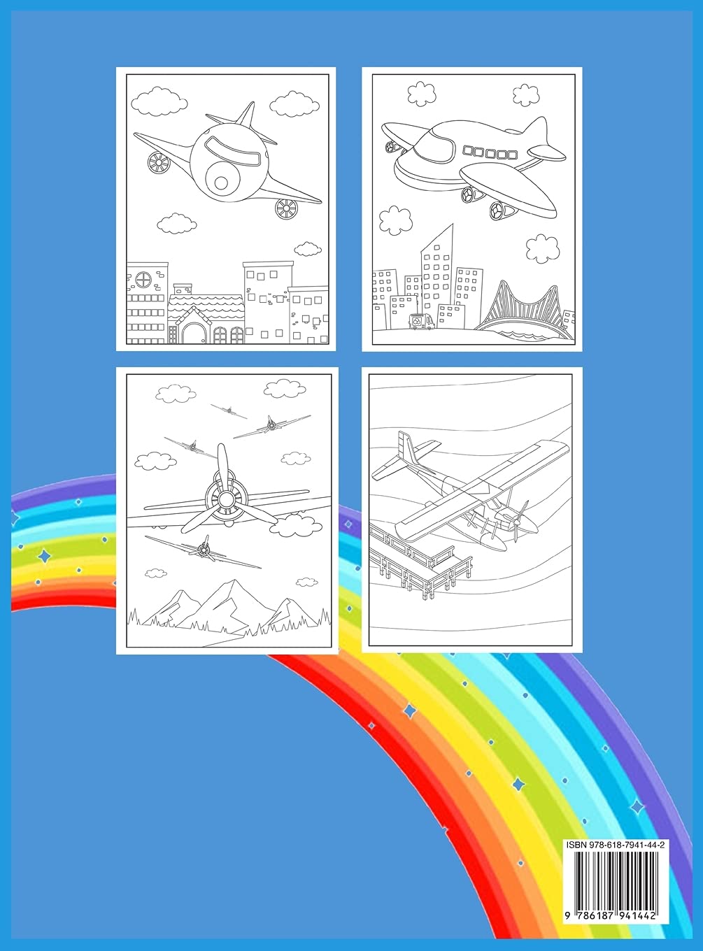 Flugzeug Malbuch: Perfektes Flugzeug-Malbuch für Kinder, Jungen und Mädchen, Große Flugzeug Geschenke für Kinder und Kleinkinder, die lieben, mit Flugzeugen zu spielen und mit Freunden zu genießen