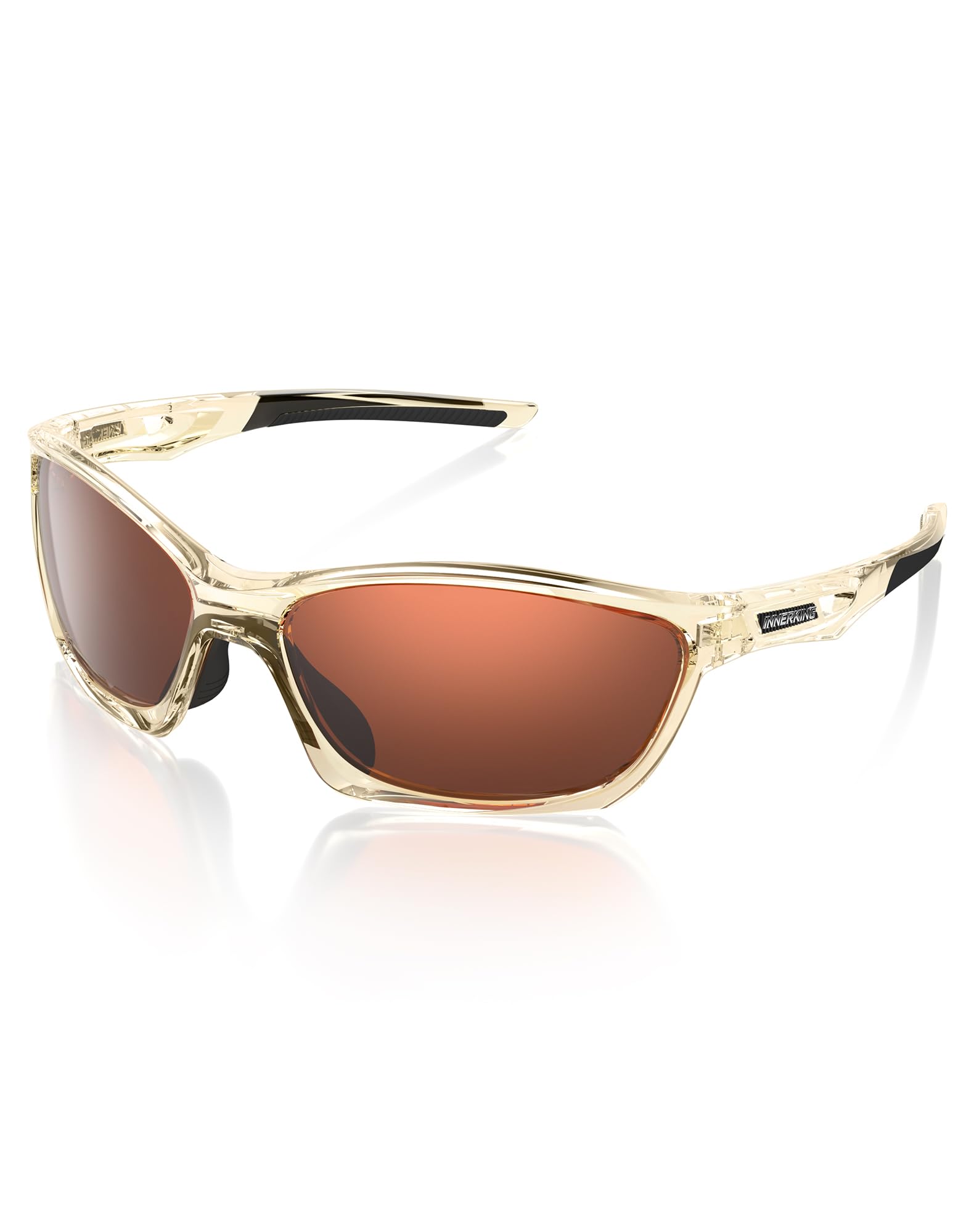 Innerking Fahrradbrille Herren & Damen Schnelle Brille Damen Polarisiert Sportbrille Fahrrad, UV400-Schutz Laufbrille Sport Sonnenbrille für Fahrrad/Laufen/Radfahren