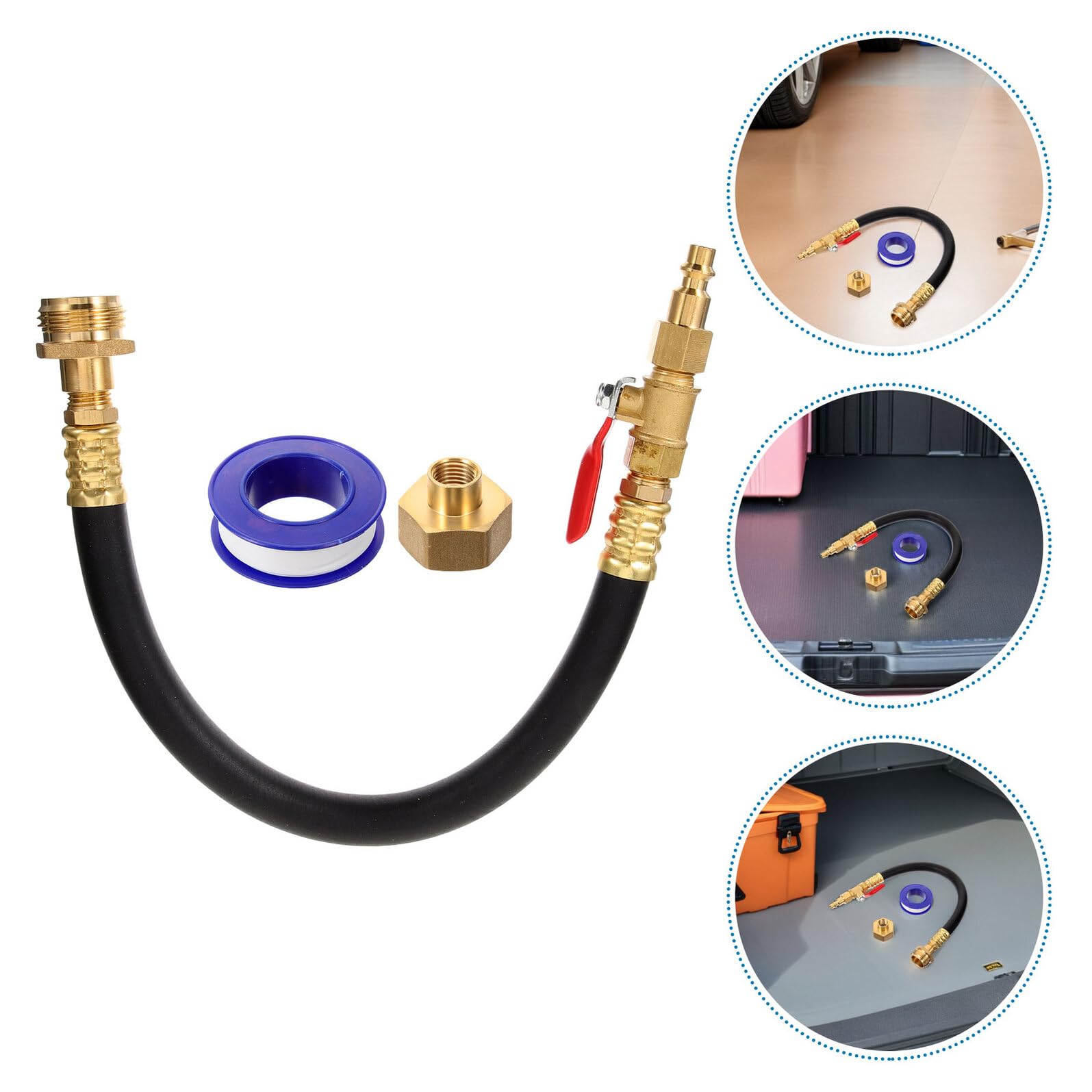 Mobestech 2sets Adattatore Rapido ad Alta Pressione per Idropulitrice per Protezione Invernale del Compressore d Aria e Acqua per Camper Roulotte Barche e Rimorchi da Viaggio