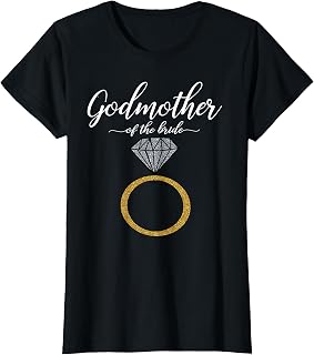 Godmother of the Bride Bridal Team Matching Wedding Shower T-Shirt