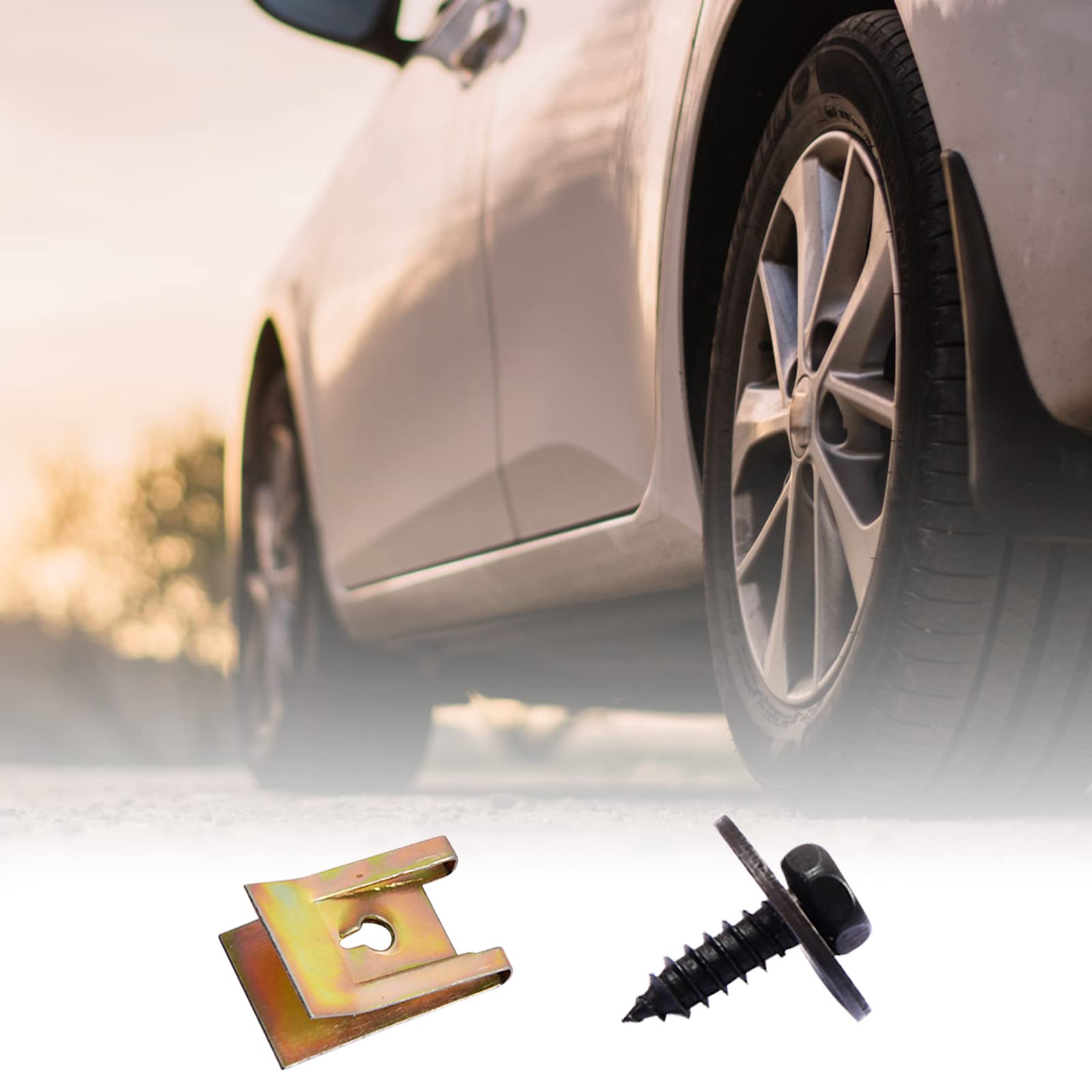 80 Pezzi Clip A U Per Auto - Dadi E Viti Autofilettanti Per Parafango E Carrozzeria - Foto 4