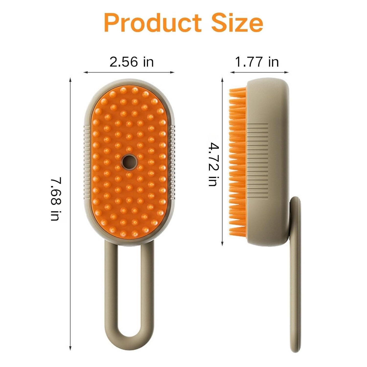 Brosse de toilettage vapeur pour chat (marron)