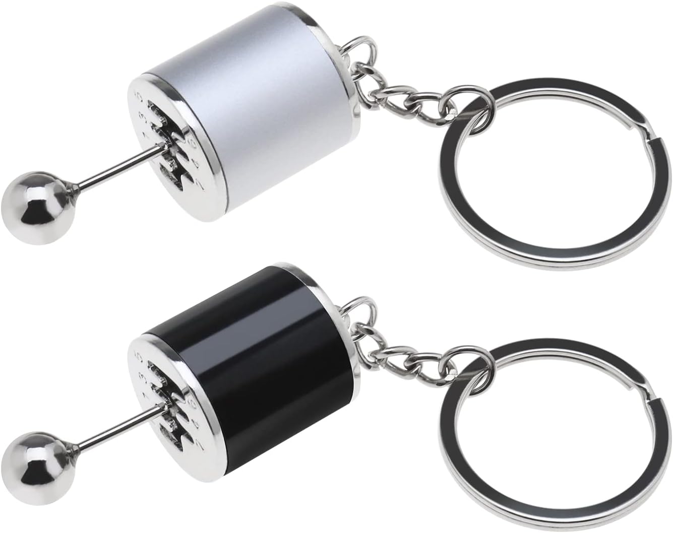 Micro Traders 2PCS Car Shifter Keychain Creative Auto Gear