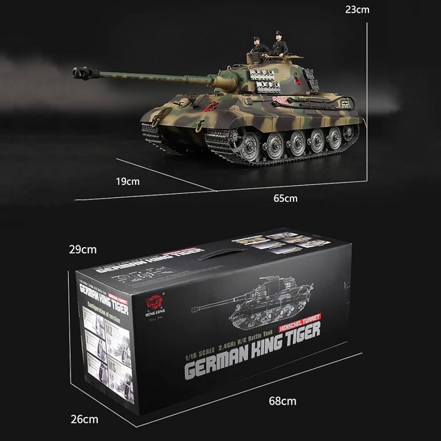 技術基準適合証明済 Heng Long 1/16 キングタイガー ヘンシェル砲塔 技術基準適合証明済 Heng Long 1/16 キングタイガー ヘンシェル