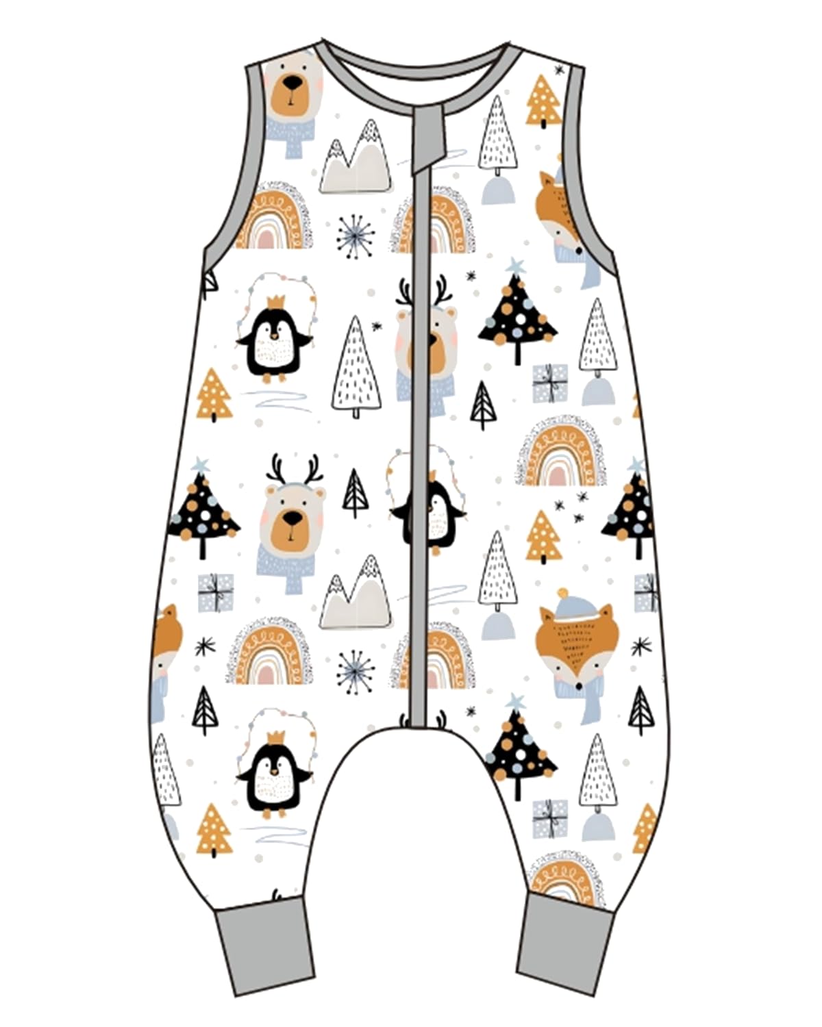 WYTbaby Baby Sleeping Bag with Legs 2.5 Tog Wearable Blankets 100% Cotton Winter Sleep Sack for Toddler Boys and Girls — image 1