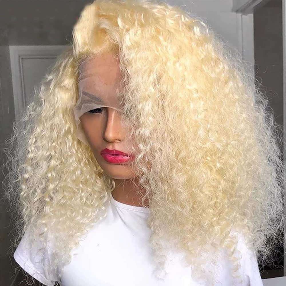 Amazon.com : Anlimer 13x4 Blonde Lace Front Wigs Human Hair  display picture 3