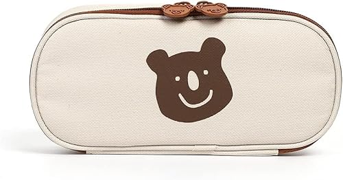 ARZARF Astuccio per matite in tela di grande capacità, astuccio per cartoni animati, astuccio per scuola, forniture di cancelleria, scatola di immagazzinaggio durevole per astucci