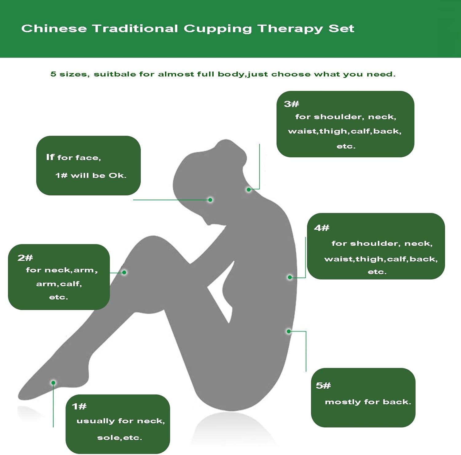 Glass Cupping Set Chinese Traditional Professional Acupoint Cupping Therapy Set for Back Muscle Massage Gift for Family(12PCS)