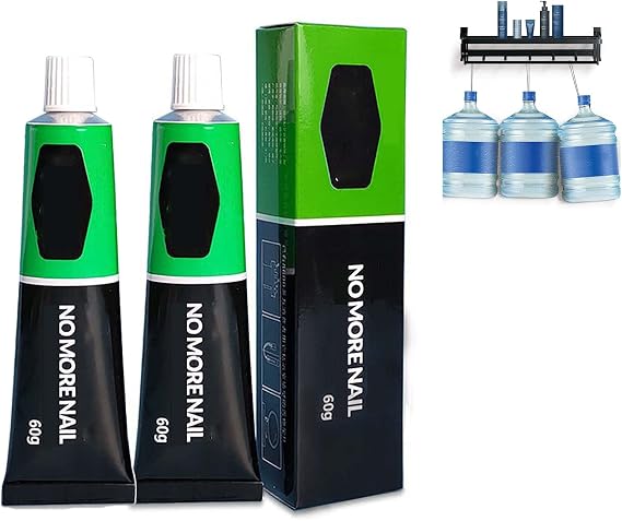 All-Purpose Glue, Nail-Free Glue Adhesive Sealant, Glass Glue, Super Glue All Purpose Adhesive, All Purpose Adhesive Super Glue, Multifunctional Glue Universal Strong Plastic Glue (60g-2Pcs)