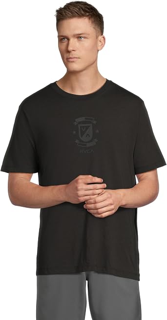 RVCA Mens Balance Crest Club Short Sleeve