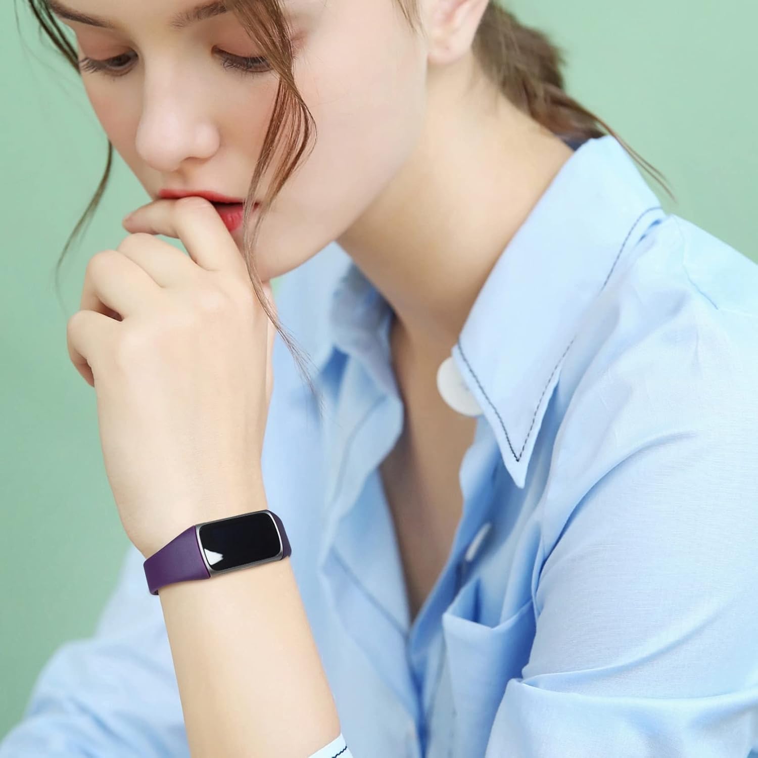 Huadea Slim Compatible with Fitbit Charge 5 Bands for Women Men, Narrow Sports Strap Soft Silicone Waterproof Wristband Replacement for Fitbit Charge 5 Band (10 Color) : Electronics