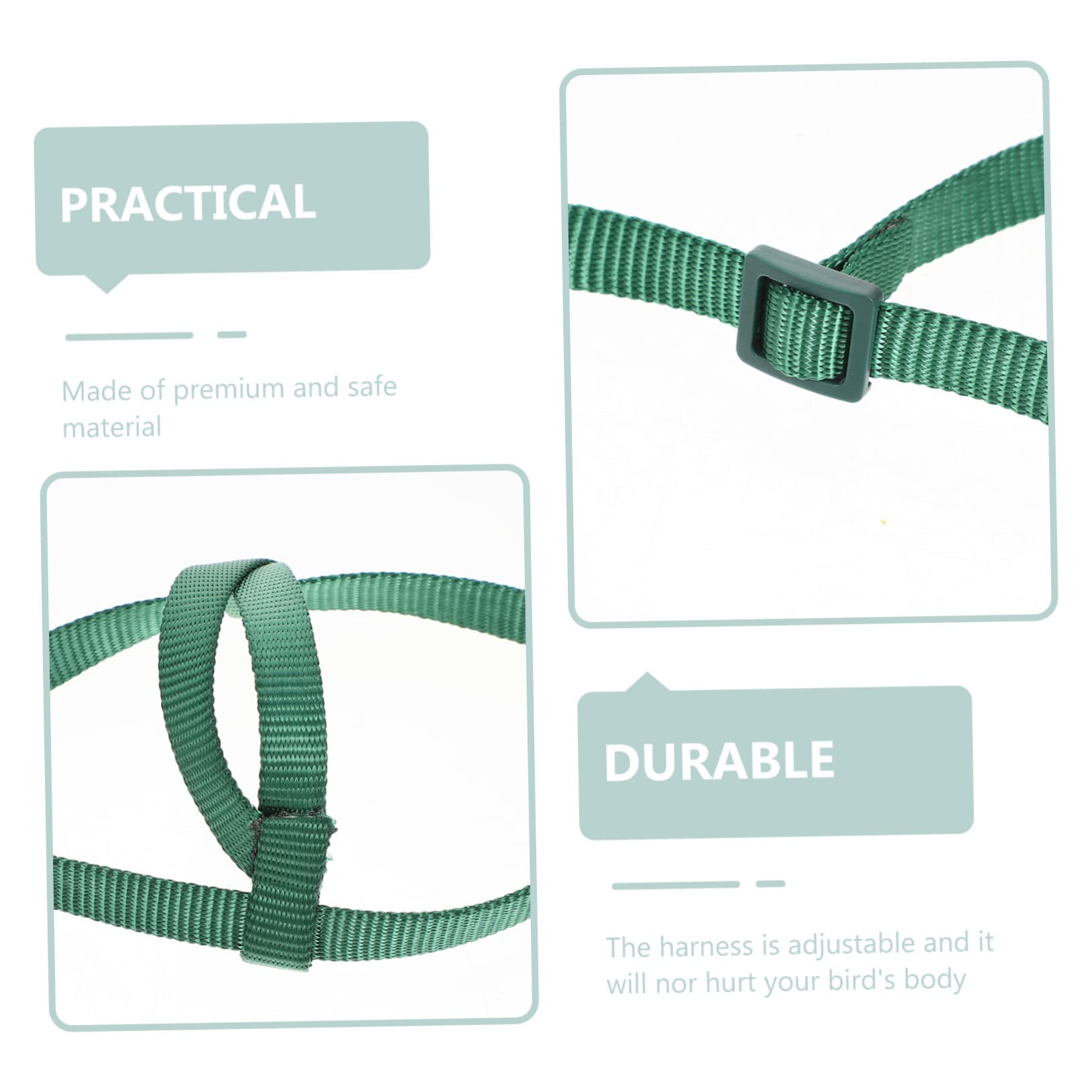 SUPVOX 12piezas Arnés Ajustable para Aves De Entrenamiento Cuerda para Periquitos y Seguridad y
