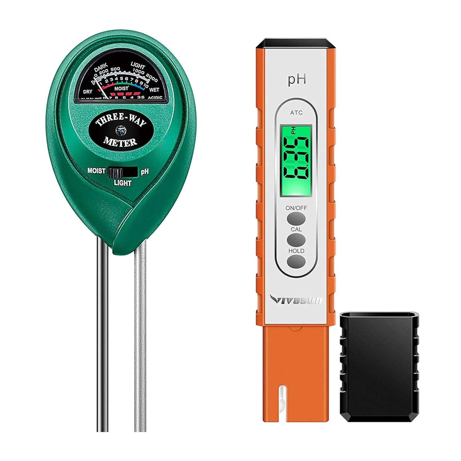 VIVOSUN PH Meter Digital PH Tester Pen and Soil Tester, 3