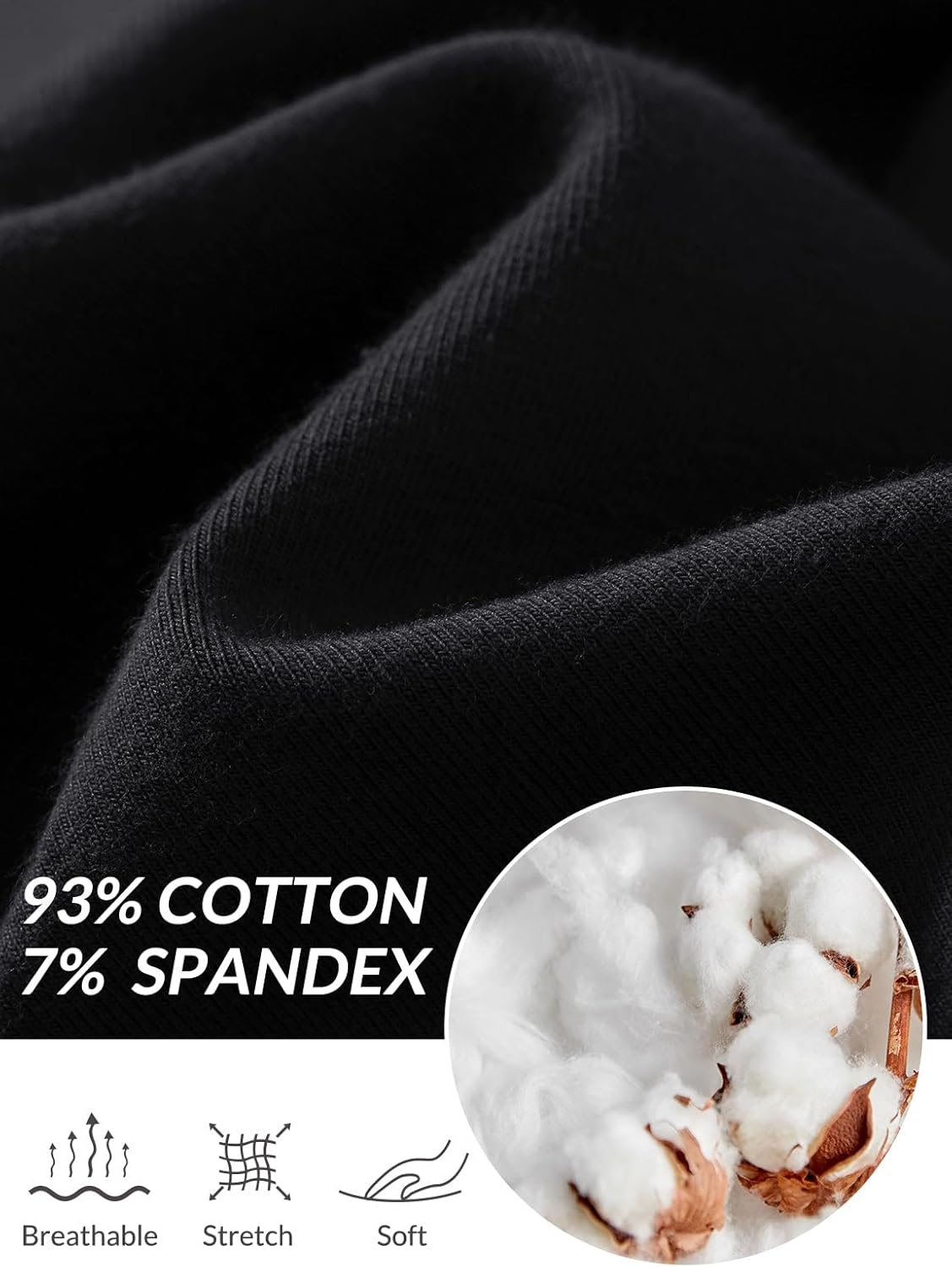 baleaf 8" Bermuda Long Shorts for Women Cotton Athletic Sweat Tummy Control Casual Lounge Summer - Image 3