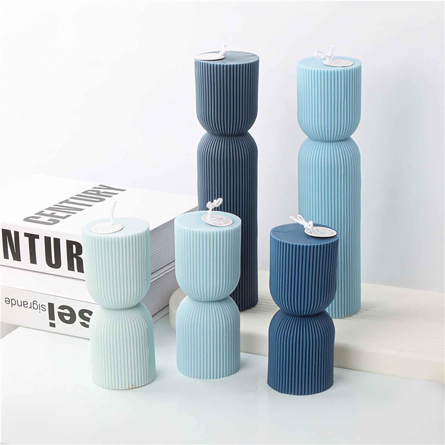 Grainrain 3D Super Large Stripe Candle Mold Silicone Soap Mold Craft Soy Wax Epoxy Resin Mold (ZH060)