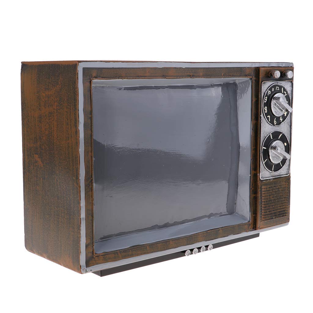 Tubayia Vintage Television Model Photography Props Decoration for Living Room Cafe Restaurant