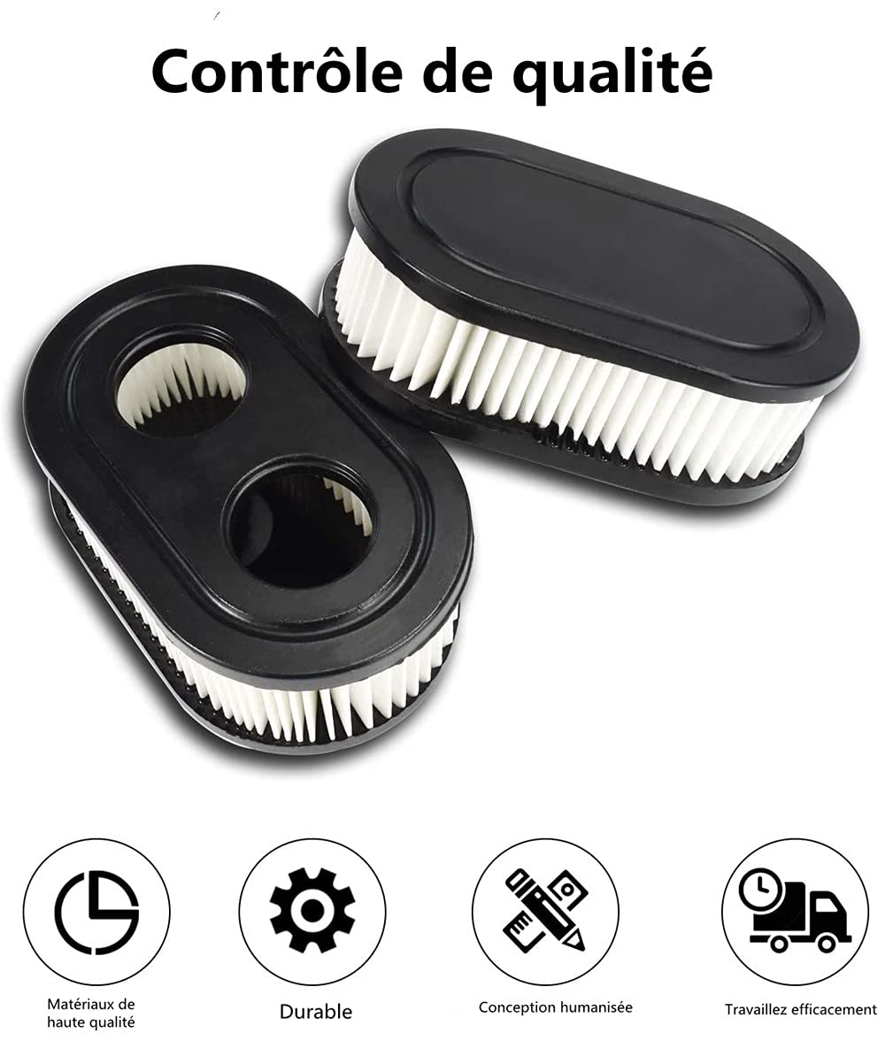 LATRAT 2x Luftfilter Für Briggs & Stratton – Ersetzt #798452, Passend Für 09P702, 500-550 E/EX Serie