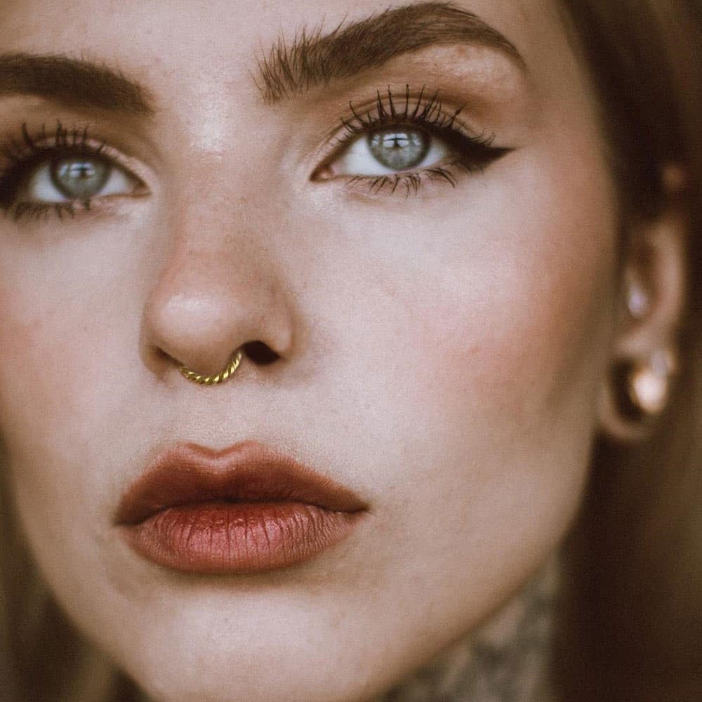 Septum rings hoops,1PCS 16G/8mm Ring Multi-Cones Surgical Stainless Steel Nose Ring Hoop Jewelry Clicker Cartilage Earring Hinged Segment Daith Piercing