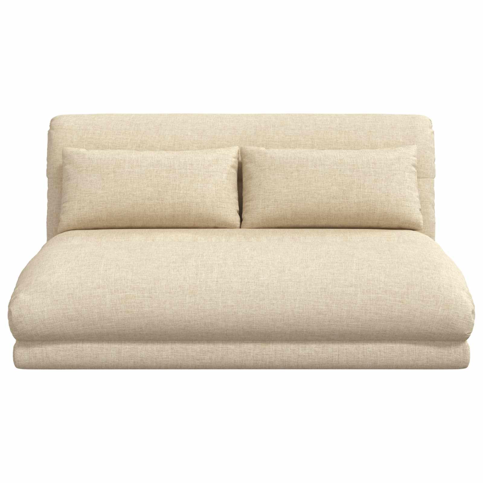 Fauteuil de Sol Ajustable crème en Tissu Polyester avec Dossier Multipositions Chaise Relax Pliable pour méditation Lecture Lounge intérieur Confort