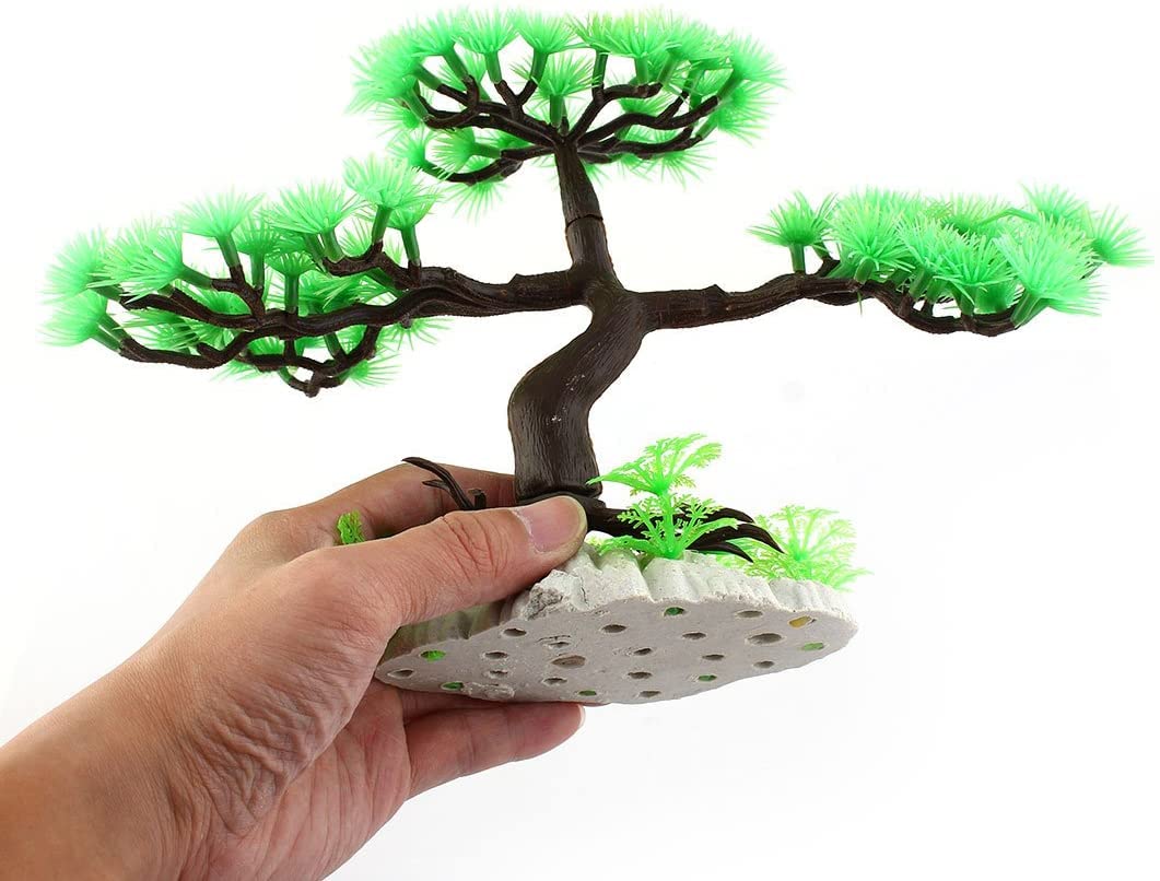 XYWHPGV Aquarium en Plastique Aquarium Artificiel Artificiel émulationnel Arbre Plante décoration Vert(4d232 ffe37 3df65 235c0 7152e 308ce
