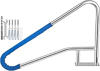 Vista 20 de VEVOR Pasamanos para Piscina, 2 PCS Barandilla de 30x30 pulgadas, Acero Inoxidable con Placa Base para Interiores/Exteriores, Barandilla