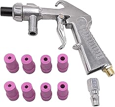 Nanairokan Sandblaster Gun Set Sandblaster Air Siphon Abrasive Sand Nozzle Spray (Main Unit and Nozzle 8-piece Set)