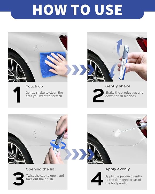 PARTS4EV 792/9792 Palladium Silver Metallic Touch Up Paint Compatible with Mercedes-Benz Exact Match–Chips and Nicks Touch Up by PARTS4EV - Image 5