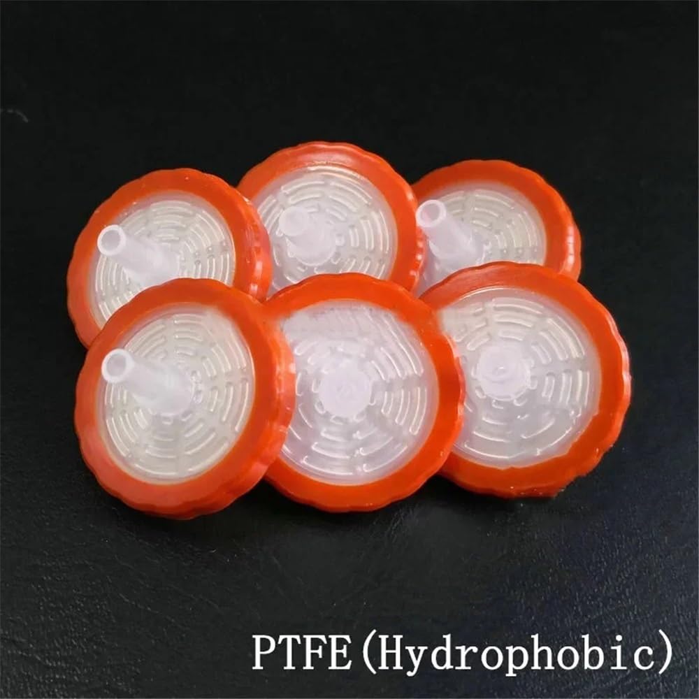 100 unidades de PTFE de laboratorio de 13 mm/25 mm con membrana de 0,22/0,45/1,2 um(25mm 0.22um)