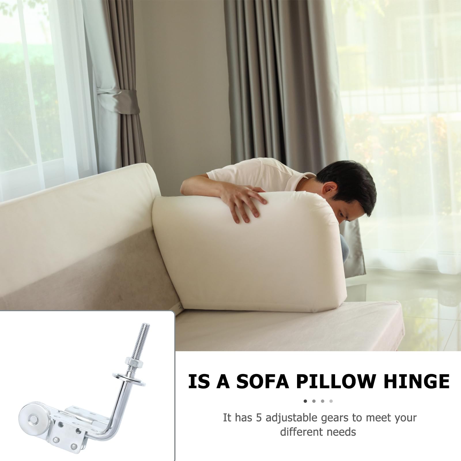 Veemoon 2stücke Verstellbares Sofa Kopfstützen-scharnier Gang Verstellbare Möbel-hardware Für Sofas Betten Und Stühle Praktisches Zubehör Alten Scharnieren