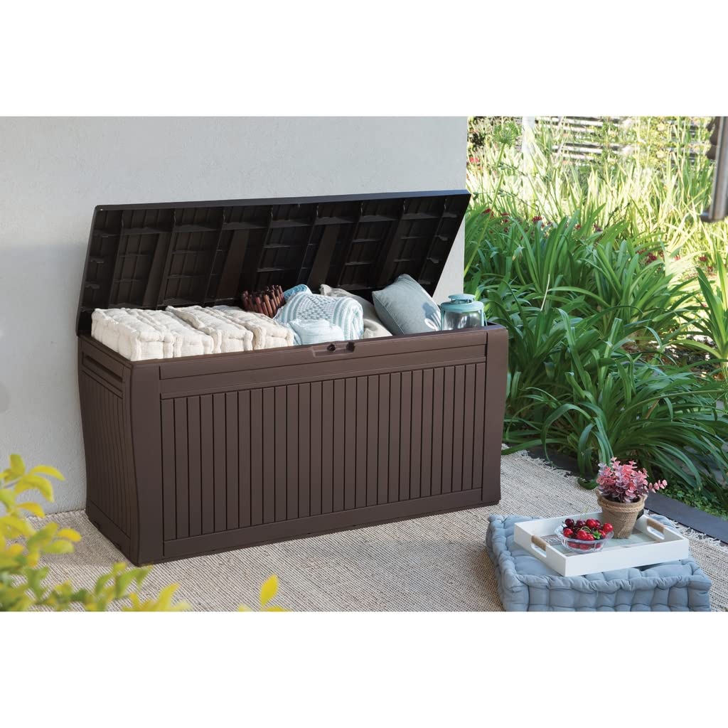 Keter Comfy Skrzynia Ogrodowa, 270L, Br?zowy, 117 x 45 x 57cm