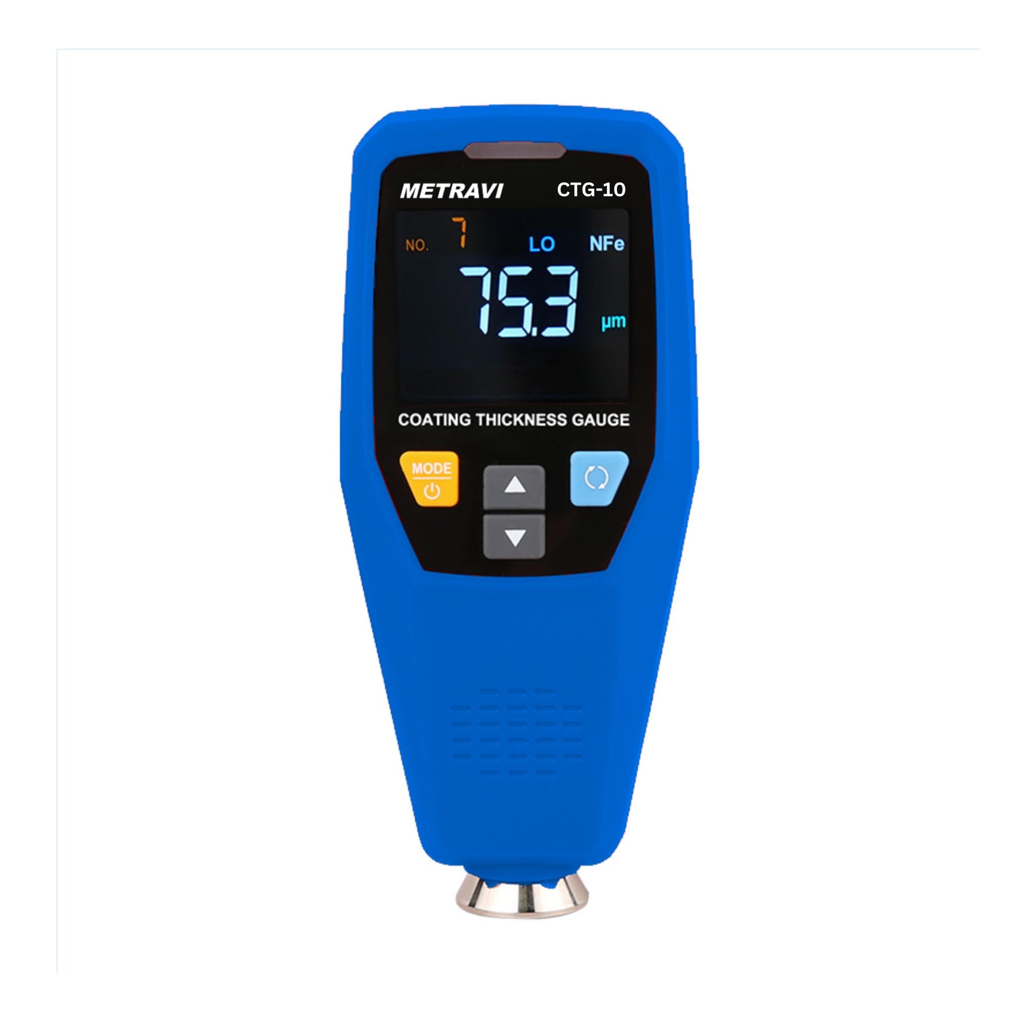 Metravi CTG-10 Coating Thickness Gauge for Ferrous & Non-ferrous metal substrates, Colour light Alarms, Rotatable Screen. Data Logging, Self calibratable, upto 1750μm. (B0D3BWZC1Q) Amazon Price History, Amazon Price Tracker