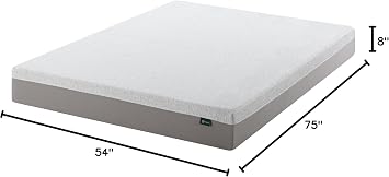 Zinus 8 Inch Full Ultima Memory Foam Mattress, Medium Firm Feel