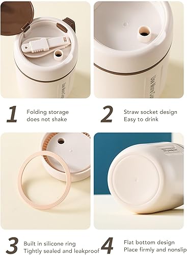 Miniatura 6 de TOPINCN Tarro de comida aislado de 20.3 fl oz para niños, recipientes térmicos de sopa de acero inoxidable a prueba de fugas con cubierta de