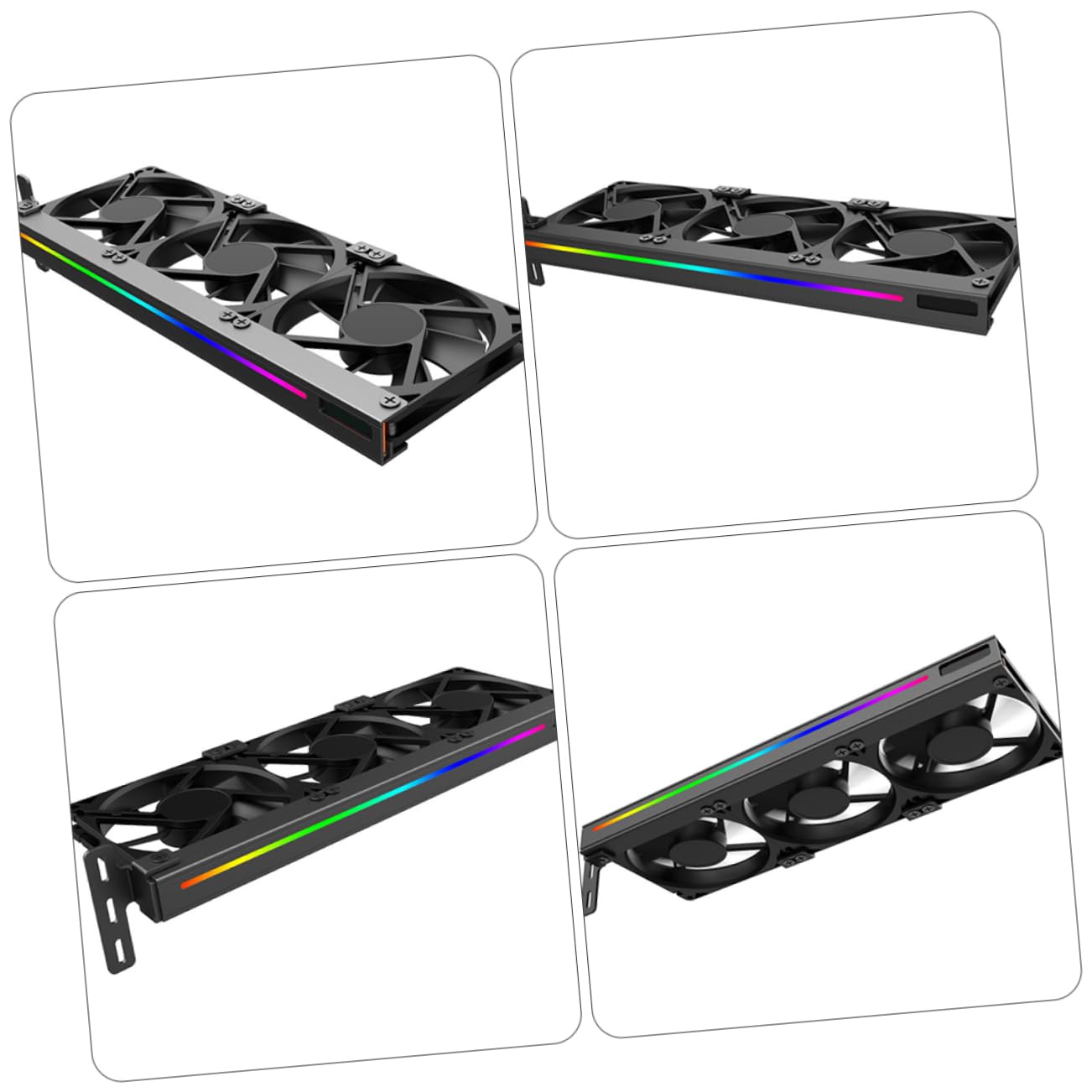 Gadpiparty Computer Supply Video Card Cooler Argb Light 5v Graphics Card Cooling Fan Pci Auxiliary Cooler