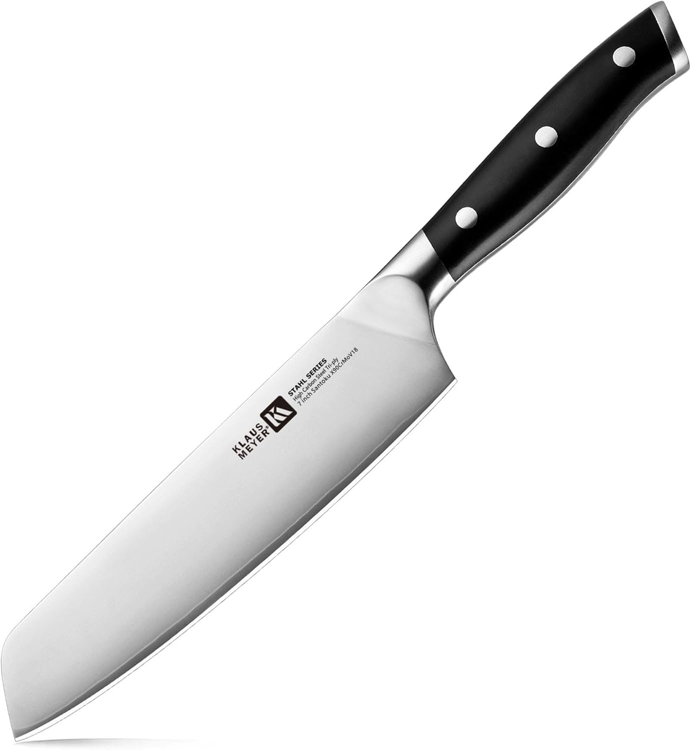 Klaus Meyer Stahl High Carbon Triply Steel 7 inch Santoku