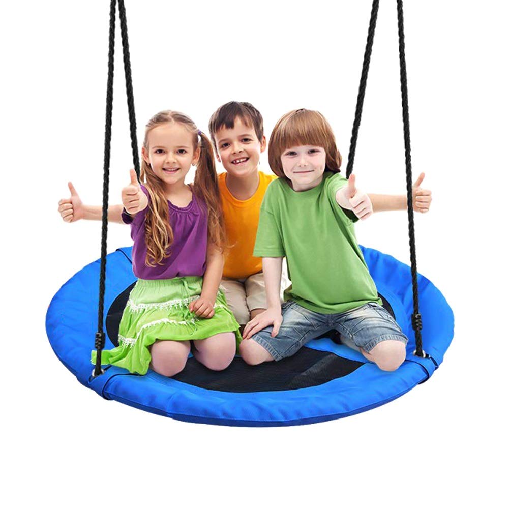 Buy Wisfor Flying Saucer Tree Swing, 40" Round Rotate Tree Nest Swing