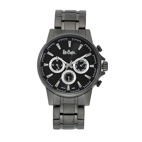 Mens Chronograph Metallic Watch - LC06516060_Grey_Free Size