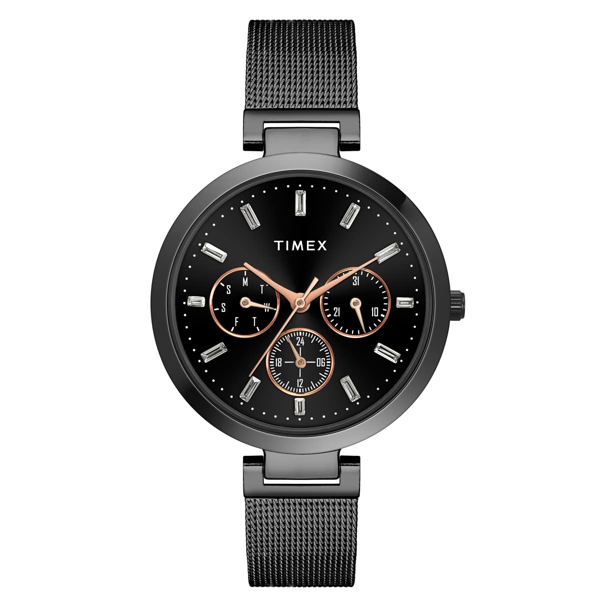 TIMEX Analog Black Colored Round Dial Multifunction Womens Watch-TW000X243 (B0BT7XNT2V) Amazon Price History, Amazon Price Tracker