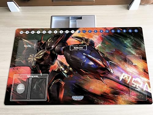 Miniatura 2 de Nuevo DTCG Duel Playmat Digimon Omegamon juego de cartas coleccionables TCG CCG Mat Pad + bolsa gratis (ZD002-161-SM)