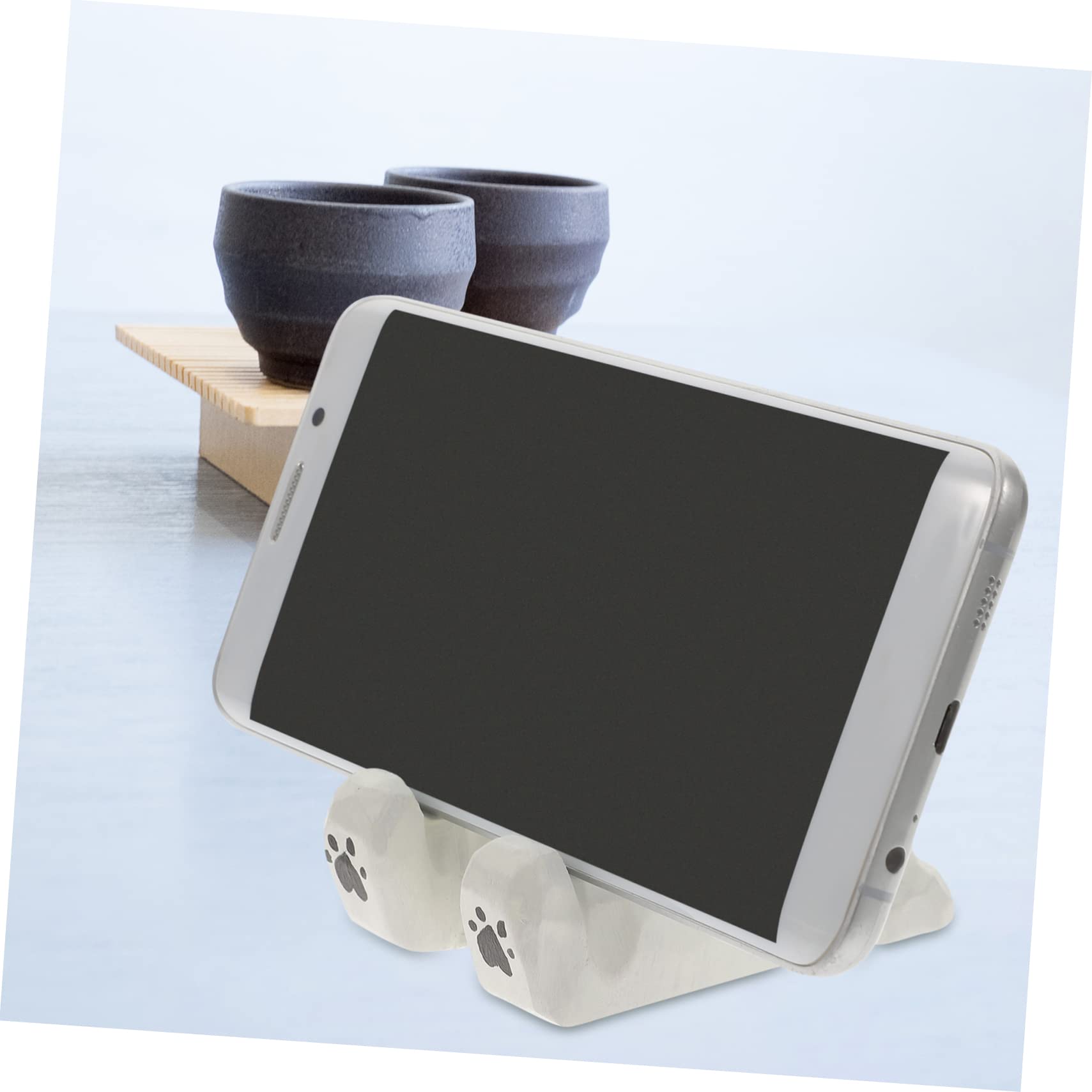 Housoutil 3 Stücke Universal Telefon Bär Holz Handy Ständer Solide Struktur Für Schreibtisch Büro Hause