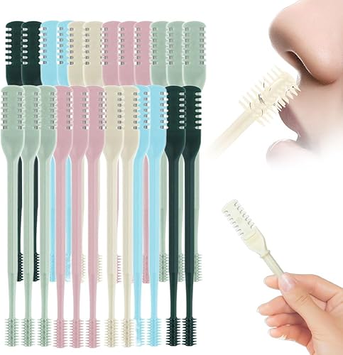 Miniatura 9 de Cortador de vello nasal 2 en 1, nuevo cuchillo de vello nasal de doble lado para hombres y mujeres, recortador de vello nasal giratorio de 360°, 5