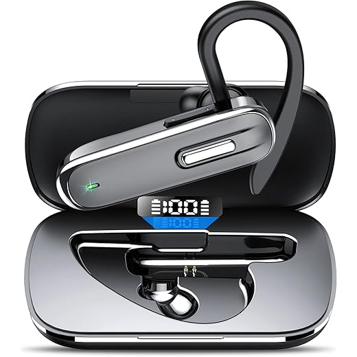 IKG Auriculares Inalámbricos, Auriculares Bluetooth 5.3, Cascos Inalambricos Bluetooth HiFi Estéreo, 37H de Batería, Auriculares in Ear con HD Microfono, I-PX7 Impermeable, Carga Rápida USB-C