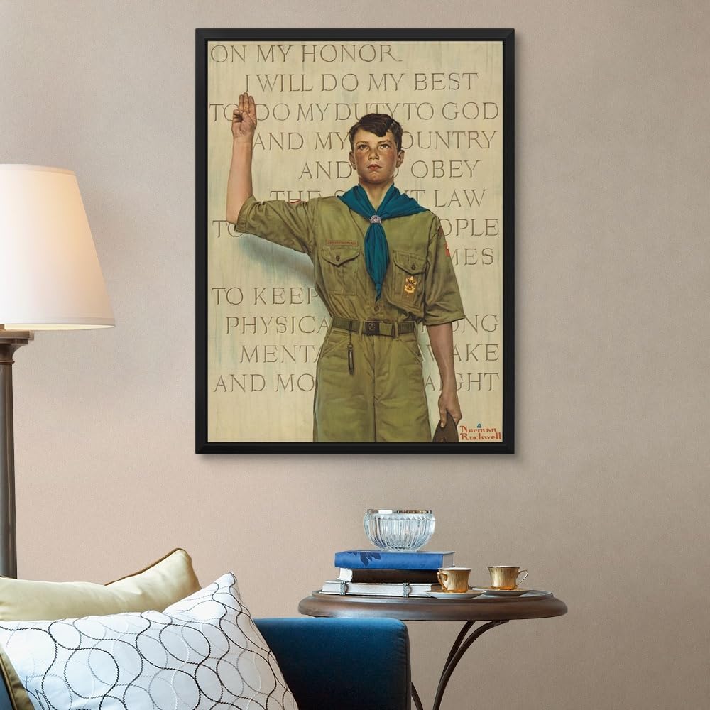 I Will Do My Best Black Float Frame Canvas Art, Artwork