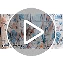 Image of Story@Home Long Door Curtains 9 Feet Long Set of 2 | Floral Print | Semi Transparent Curtain | Net Curtains | Sheer Curtain for Living Room | (118 x 275 cm, Cream & Blue) | Perfect for Home Decor
