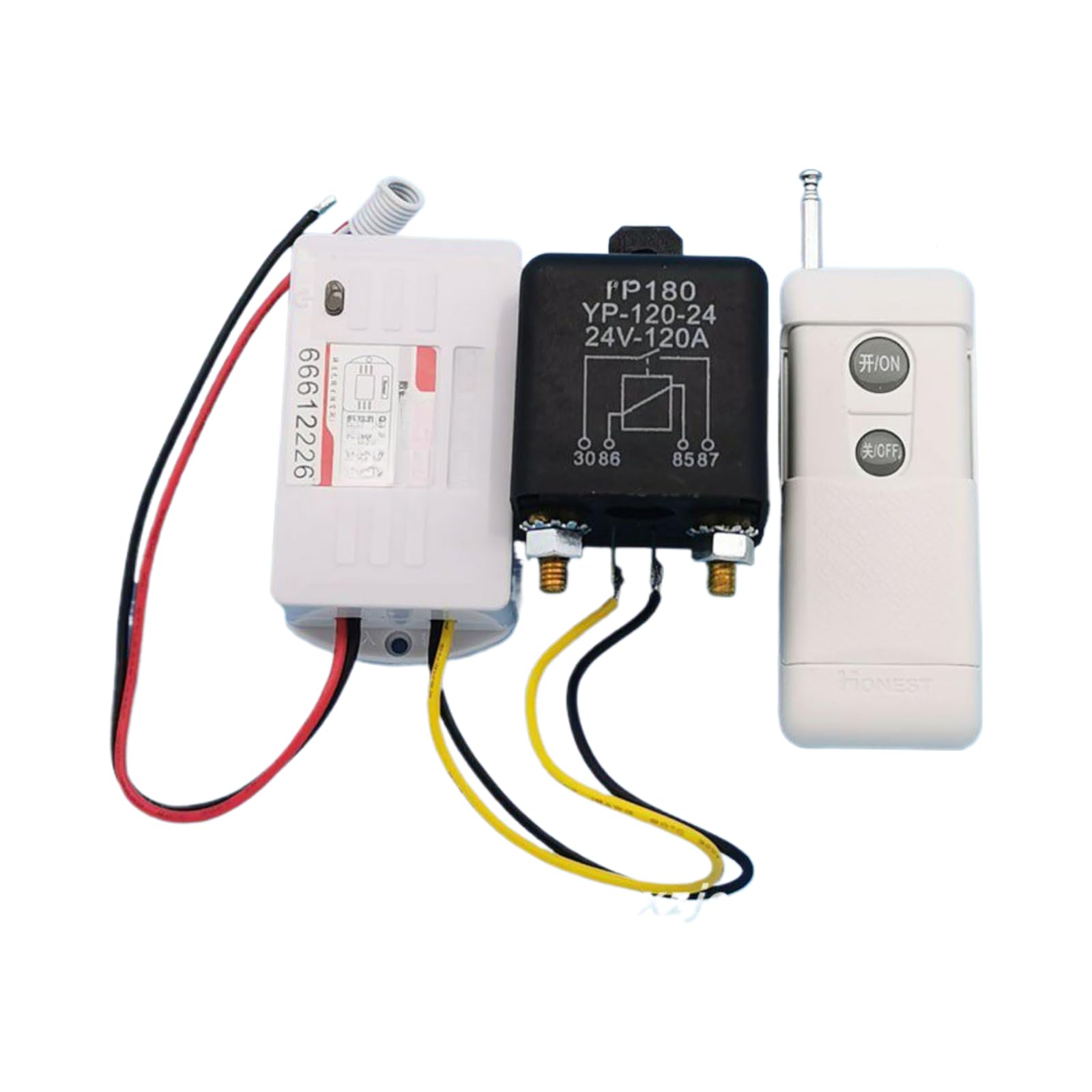 Télécommande interrupteur 100m 200A 12V pour treuil et batterie