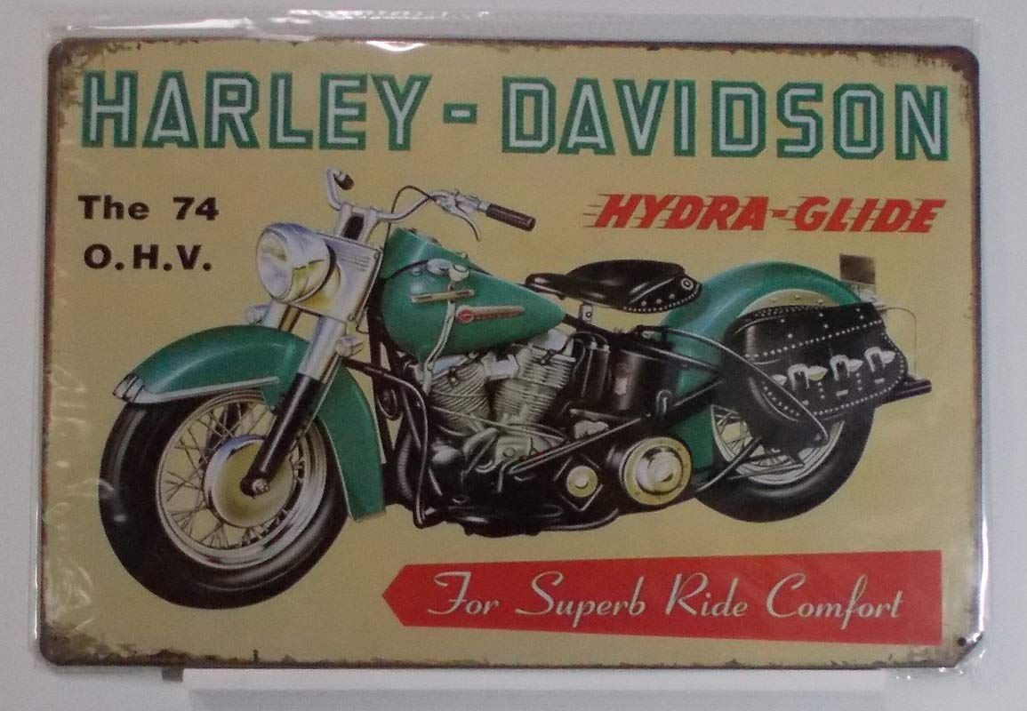 ブリキ ハーレーダビッドソン Amazon｜ka227レトロな古びた仕上げのブリキのポスターハーレー