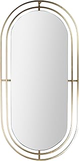 HOME DECO FACTORY The Miroir Art déco en métal doré 90 cm